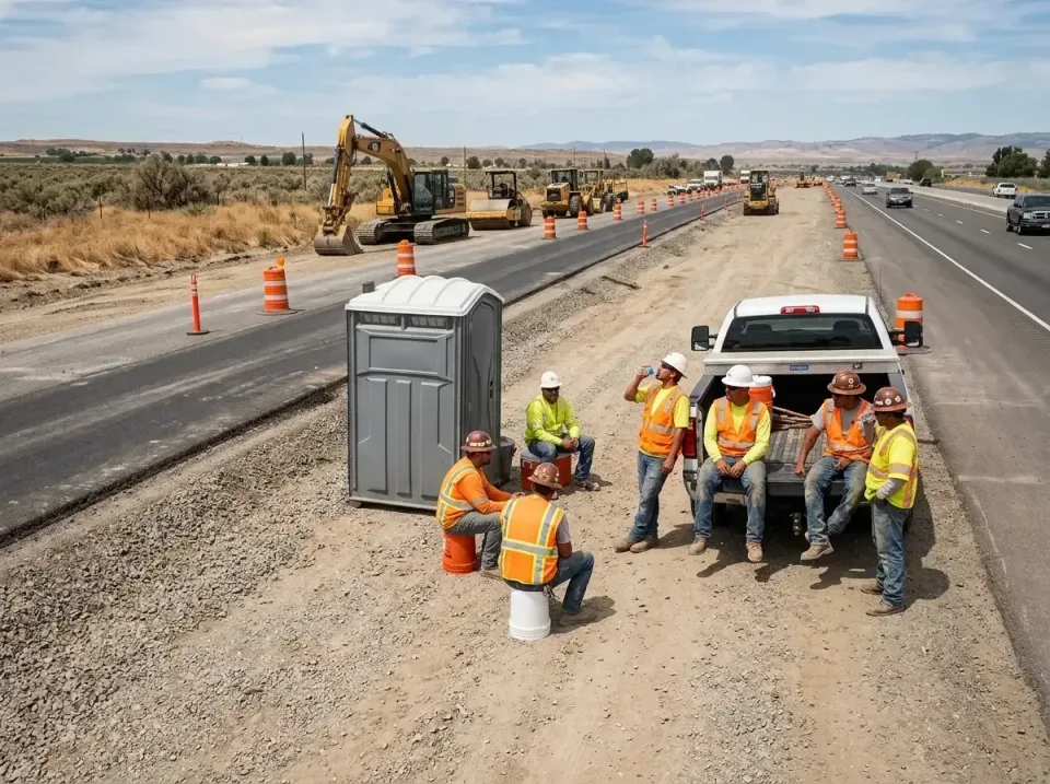 highway-road-construction-crew-007 — frequently asked questions, Porta Potty and Restroom Rentals in Hailey, ID